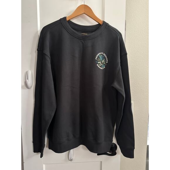 Goodfellow & Co Brooklyn Graphic Sweatshirt Men’s M Black Crewneck NWT - Picture 1 of 8